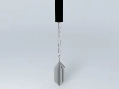 cat metal spoon with handle Free 3D model