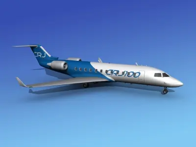 Canadair CRJ100 Bombardier 3D model