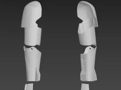 Star Wars The Rise of Skywalker Jet Trooper Arm Armor 3D print model