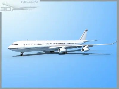 Falcon3D A340-600 Corporate 1 3D model