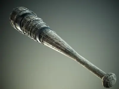 Baseball bat Low-poly 3D model