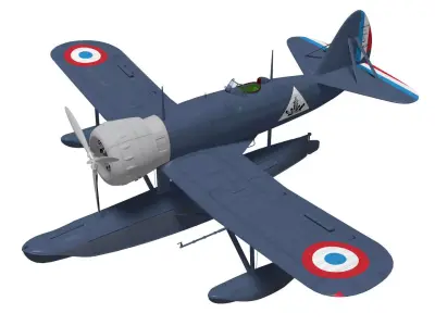 Loire210 fighter plane 3D model