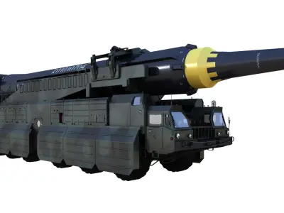 Hwaseong12 Missile launch vehicle 3D model