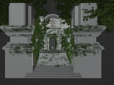 Ancient Temple 3D  environmet model 3D model