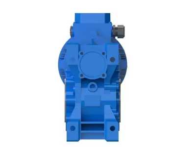 Worm gear motor NMRV 090 3D model