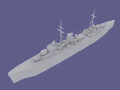HMS Ajax 3D print model