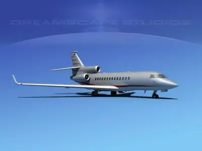 Dassault Falcon 7X V10 3D model