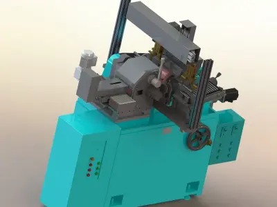 Automatic loading of centerless grinding machine 3D model