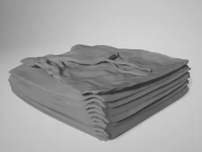 Folded Clothes 3D model