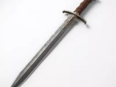 Rusty Medieval Sword 3D Model 3D model
