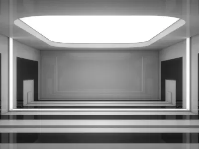Sci Fi Interior 3D model 90