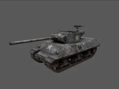 US Tank Destroyer M36 Jackson 3D model