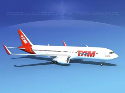 Boeing 767-300 TAM Airlines 3D model