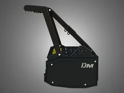 Drum Mulcher Compact Track - Skid Steer Loader Attachment 3D model
