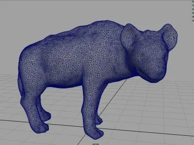 Hyena Low-poly 3D model