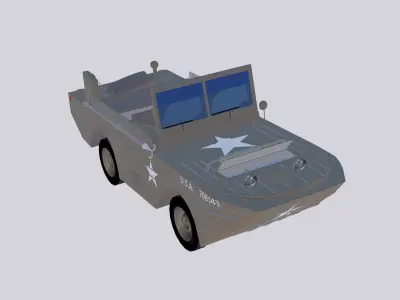 Jeep GPA USA Army 3D model