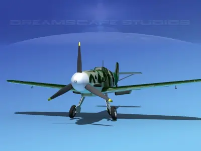 Messerschmitt BF-109 V12 3D model