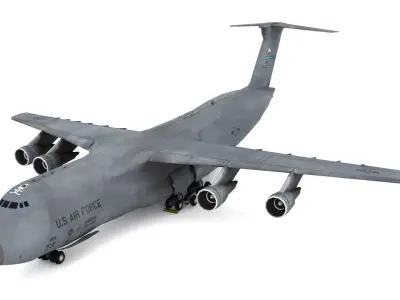 Lockheed C-5 Galaxy Low-poly 3D model