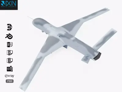 General Atomics Predator C Avenger UAV Drone   3D model