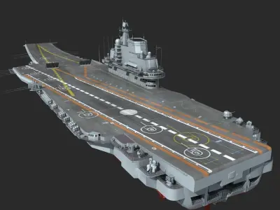 Chinese Liaoning Aircraft Carrier 3D model