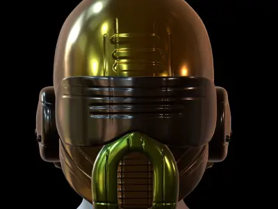 Helmet plastic mask protection 3D model Low-poly 3D model purchase