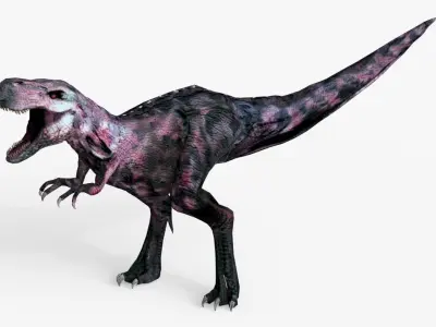 Raptor T-Rex Hybrid Dinosaur Low-poly 3D model