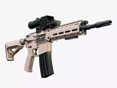 IWI Arad Rifle Low-poly 3D model