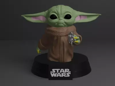 The child with pendant Free 3D model