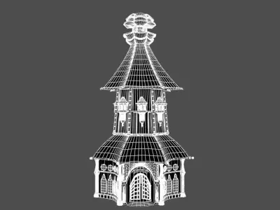 Little chirch 3D model