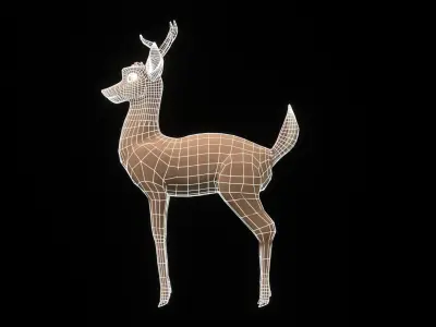 Geno the Deer Low-poly 3D model