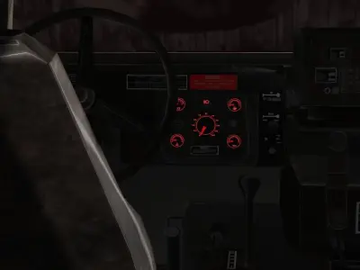 Rhino Hummer Military Gun Truck Low-poly 3D model