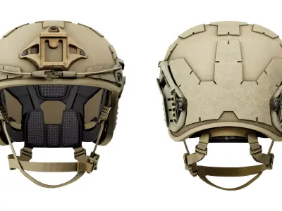 GALVION CAIMAN BALLISTIC HELMET Low-poly 3D model