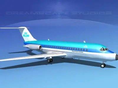Douglas DC-9-20 KLM 3D model