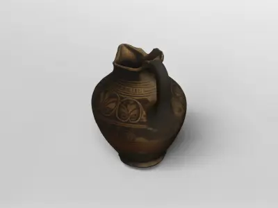 Ancient Greek Ornamental Pitcher 3D model