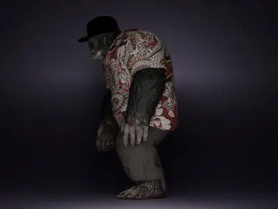 BigFoot Low-poly 3D model