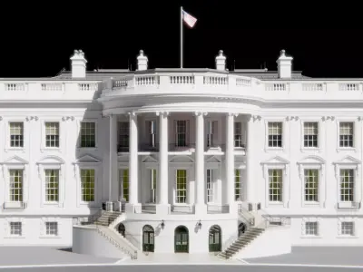White House  Realistic 3D Model 3D model