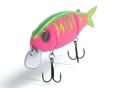 Swimbait fishing lure 3D model