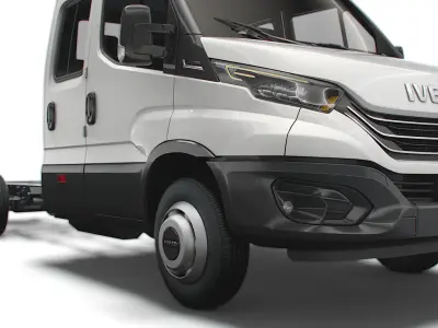 Iveco Daily Crew Cab L5 Chassis 2022 3D model