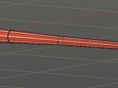 Low Poly Knight Jousting Lance Low-poly 3D model