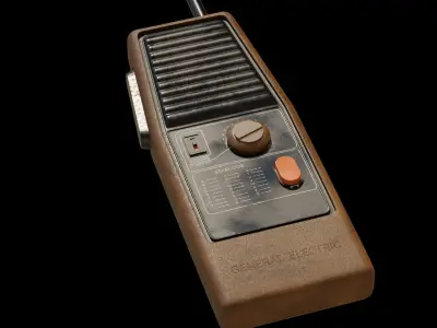 WALKIE TALKIE BLENDER FILE 4K TEXTURES  Low-poly 3D model