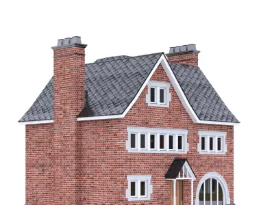 English Brick House 24 Low-poly 3D model