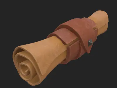 Letter PBR lowy poly Free low-poly 3D model
