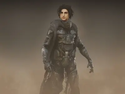 Paul Atreides Low-poly 3D model