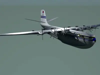 SARO PRINCESS FLYING BOAT Free low-poly 3D model