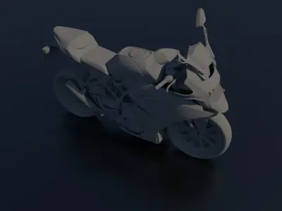 KTM Bike model Low-poly 3D model