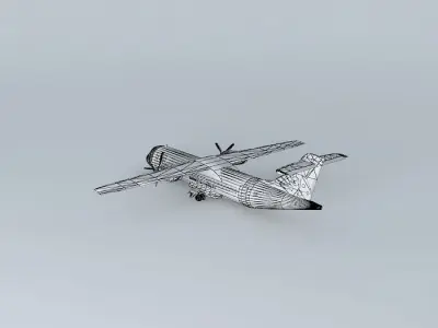 CanaryFly Airlines ATR 42 Free 3D model