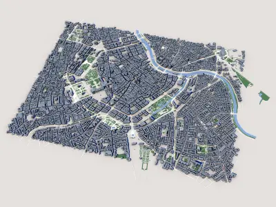 Vienna City Austria 3D model