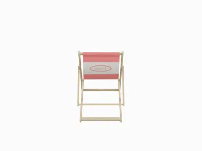 Sunbed beach chair 3D model