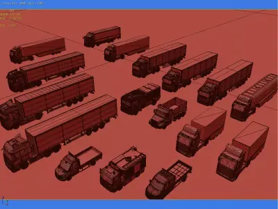 Ultimate Truck   Logistics Vehicle Collection - Max OBJ FBX 3D model
