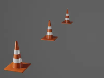 Traffic Cone 3D model